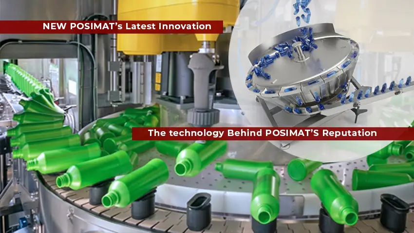 A new-generation robotic solution for flexible empty plastic bottle unscrambling with integrated puck handling and a proven rotary solution trusted world wide for over more than 40 years.
